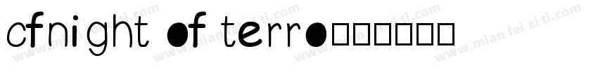 cfnight of terro字体转换